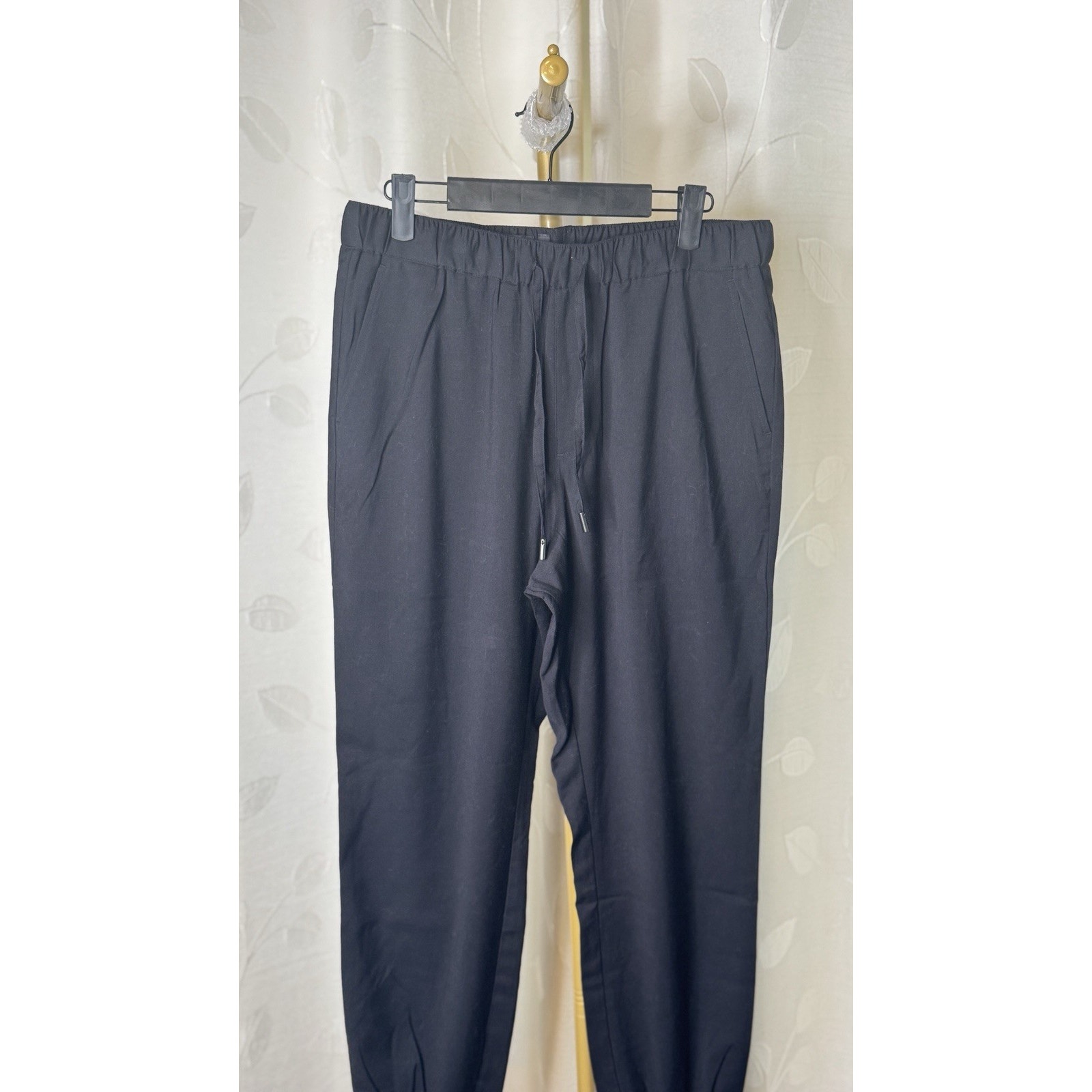 Nwt Wildfang Empower Elastic Drawstring Black Jogger Pants, Size M, Msrp $128 — image 3 of 6